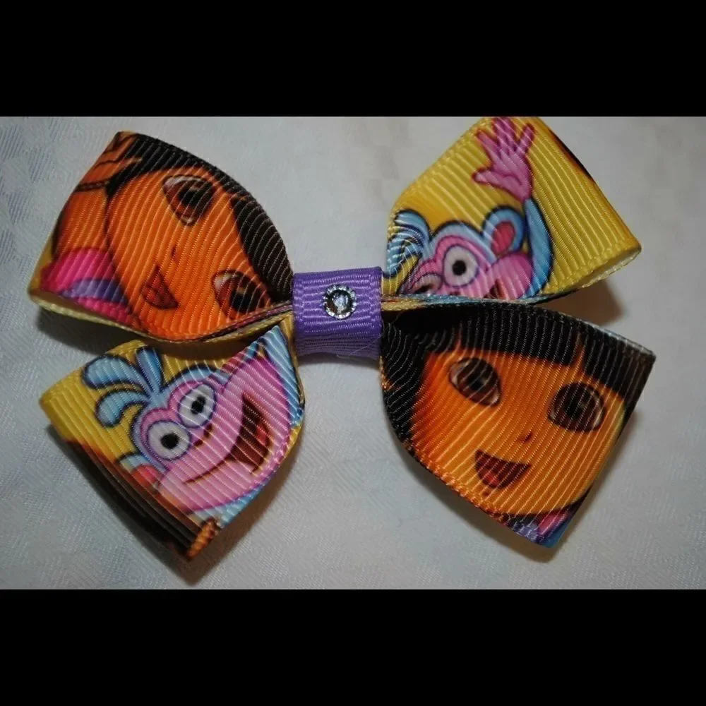 5/$24 grosgrain Ribbon 7/8” 5 yards Dora Boots NEW